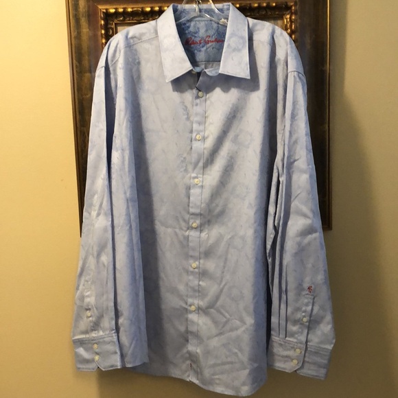 Robert Graham Egyptian cotton classic relaxed fit button down long sleeve shirt - Picture 2 of 11